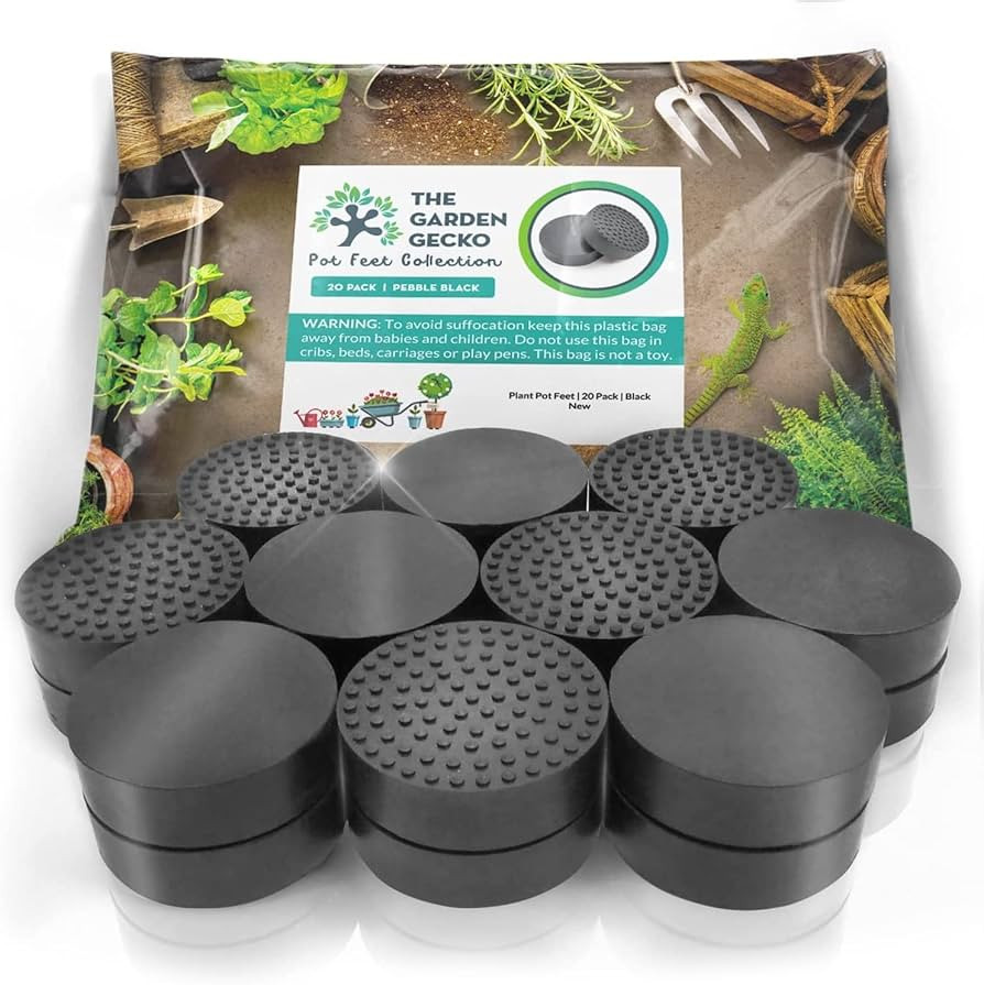 The Garden Gecko Invisible Pot feet for Outdoor Plant pots and Flowers. Solid Rubber Pot risers w... | Amazon (US)