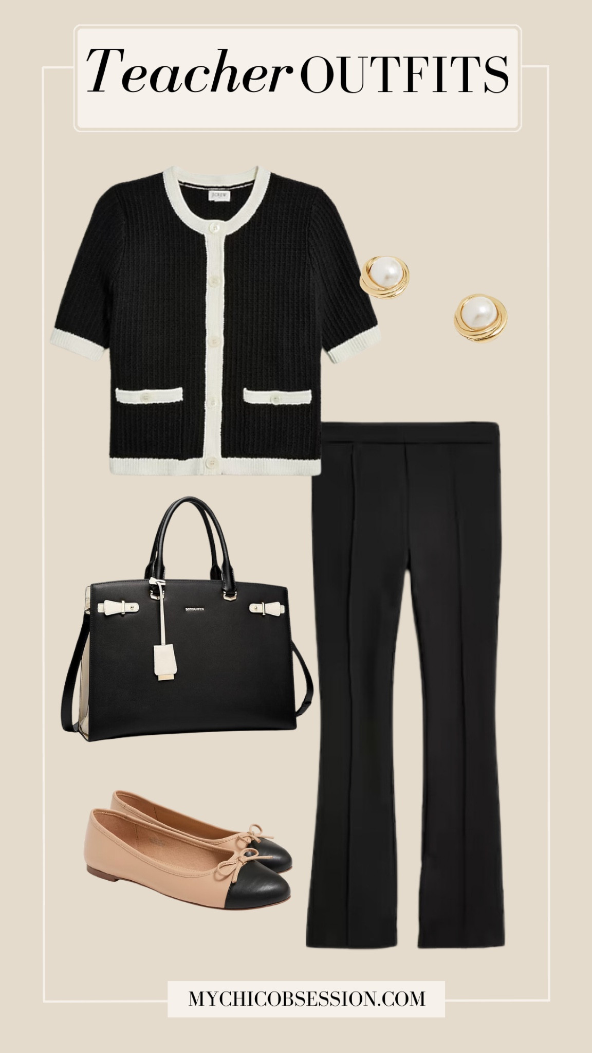 Looking for teacher outfits as you head back to school? This teacher outfit idea is fashionable and easy to wear!

Lady jacket cardigan, black crop flare pants, ballet flats 

#LTKWorkwear #LTKBacktoSchool
