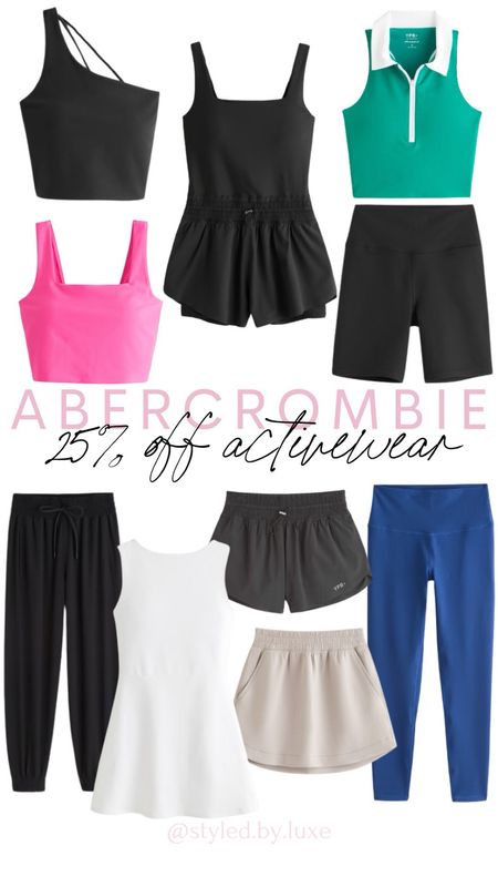 Abercrombie 25% off activewear 

Abercrombie activewear - Abercrombie favorites - activewear - gym outfit ideas - workout clothes 

#LTKfitness #LTKstyletip #LTKsalealert
