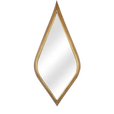 Elegant Teardrop Wall Mirror - Handcrafted Gold Foil Accents | Wayfair North America