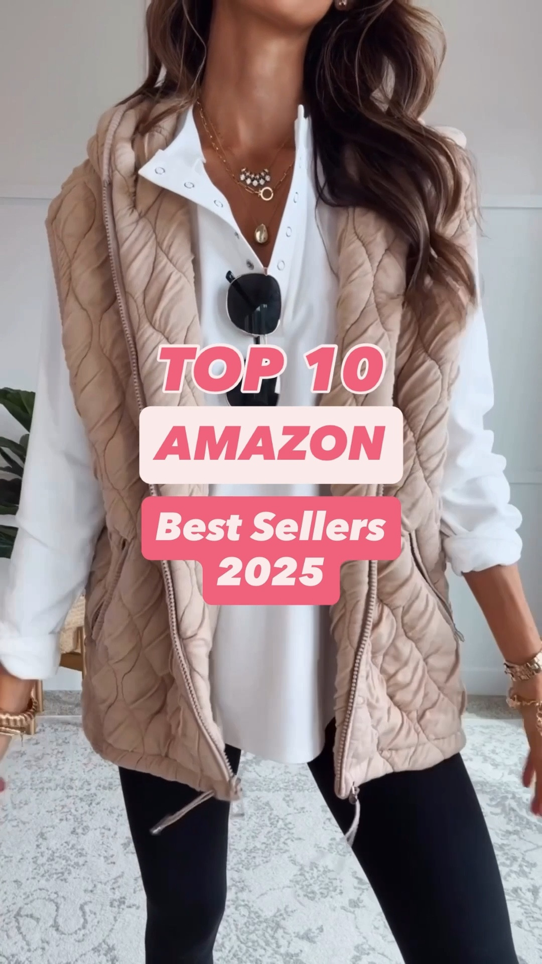 Top 10 Amazon Best Sellers of 2025 1. Vest - fits oversized, wearing a small 2. Belt - fit true to size 3. Tshirt- fits true to size, wearing a small 4. Underwear - fit true to size 5. Anti-pooch leggings - fit true to size, wearing a xsmall 6. Tanks with built in bra- fit true to size 7. Tunic t-shirt - fit oversized, wearing my true to size small 8. Socks - both fit true to size 9. Travel set - fits true to size , wearing a small. 10. Seamless bra - fits true to size. I wear a 32B and got a small

#LTKSaleAlert #LTKFindsUnder100 #LTKFindsUnder50