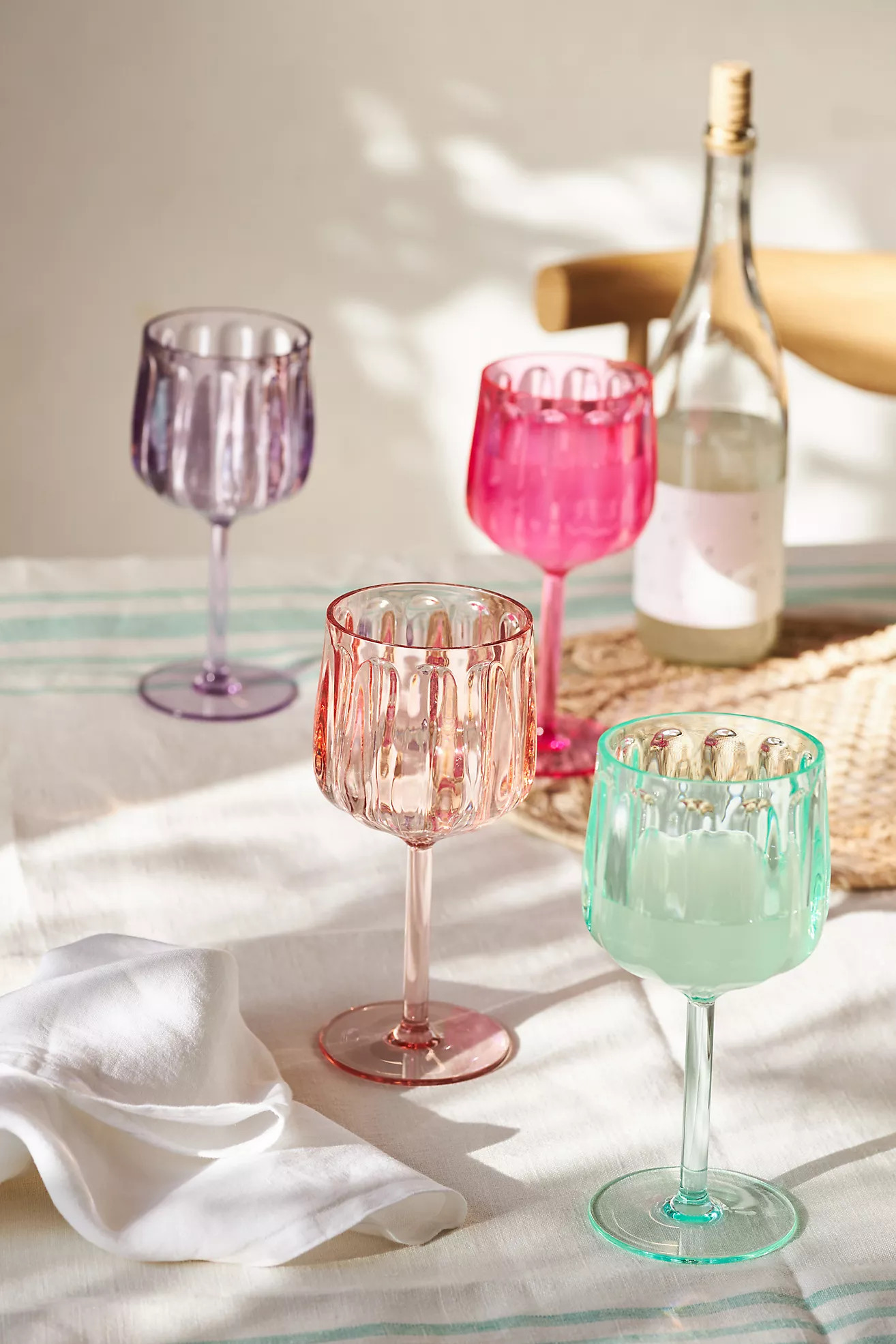 Lucia Acrylic Wine Glasses, Set of 4 | Anthropologie (US)