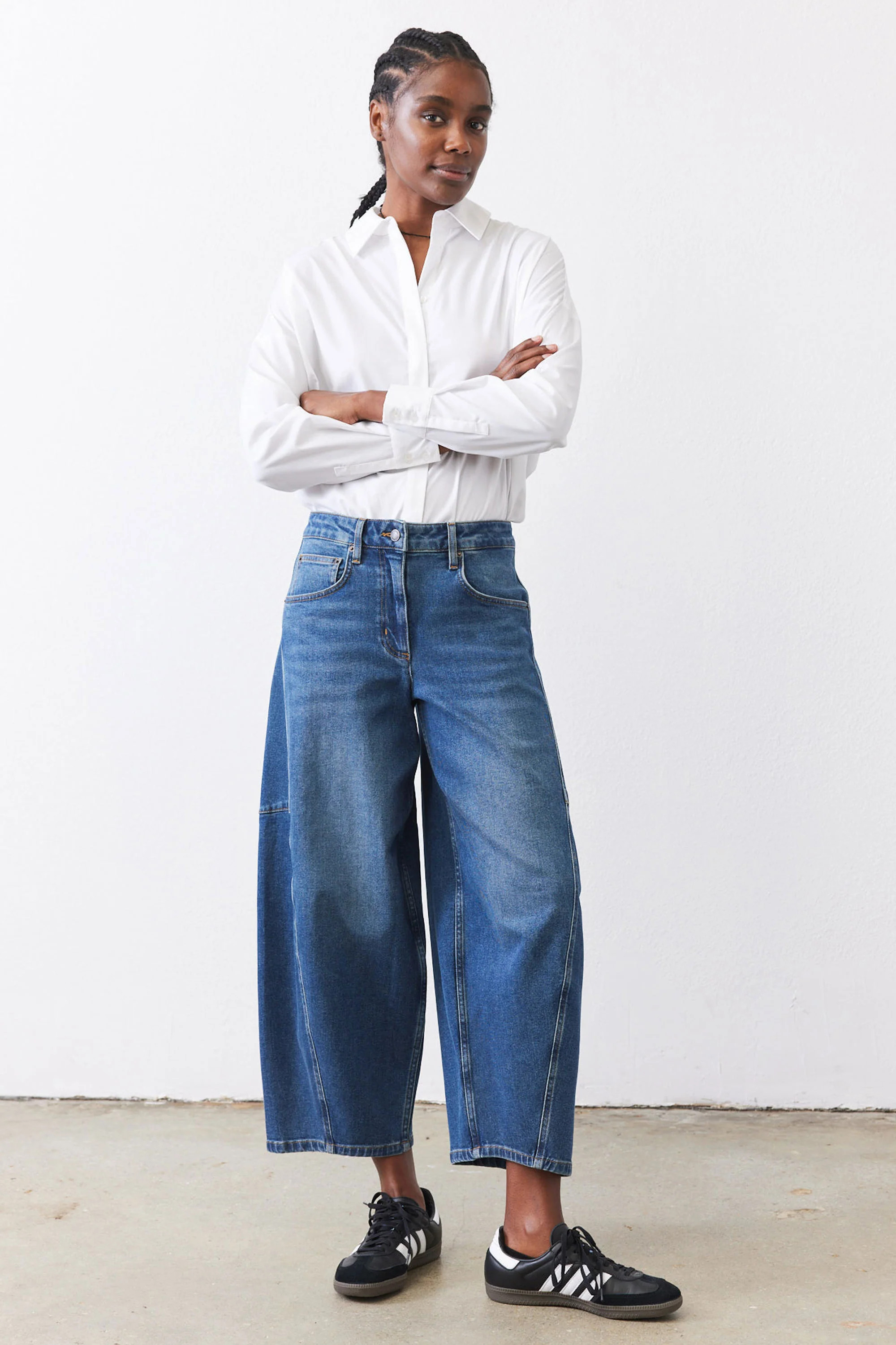 The Wide Barrel Leg Jeans | Ruti