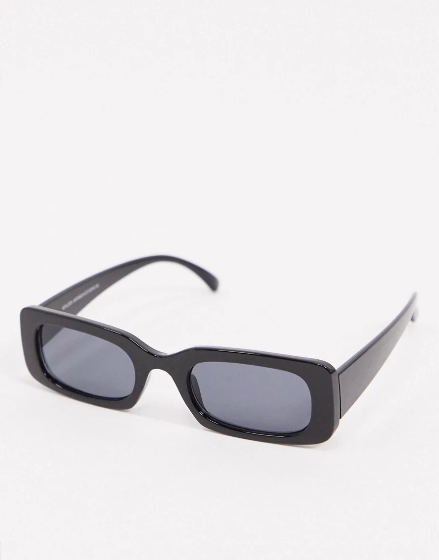 New Look rectangle sunglasses in black | ASOS (Global)