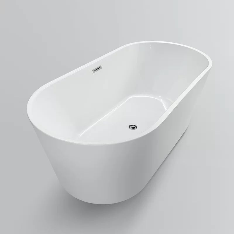 VA6815-XS 54" x 30" Freestanding Soaking Acrylic Bathtub | Wayfair North America