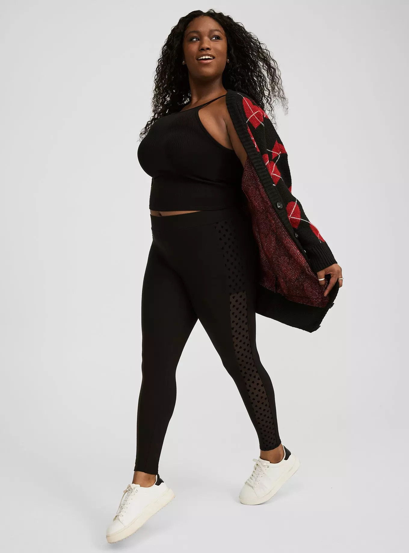 Full Length Signature Side Mesh Legging | Torrid (US & Canada)