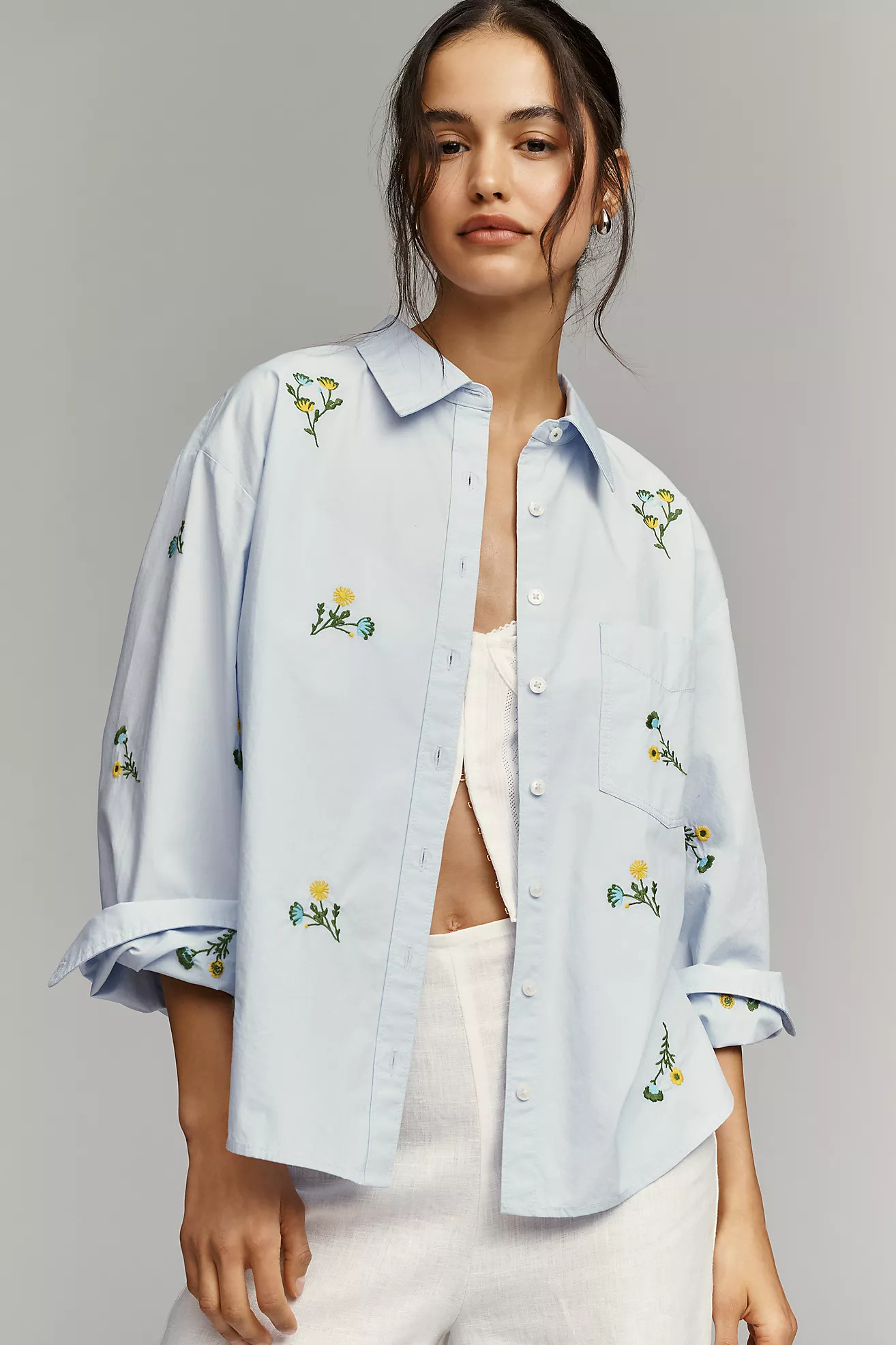 The Shrunken Bennet Buttondown Shirt by Maeve | Anthropologie (US)
