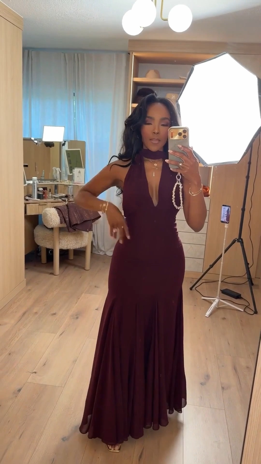 Scroll to shop this elegant burgundy evening dress look. Perfect for date nights, weddings, or formal events.

Measurements: 5'4", 138 lbs, 34D bust, 27" waist, 40" hips

#LTKgrwm #LTKootd