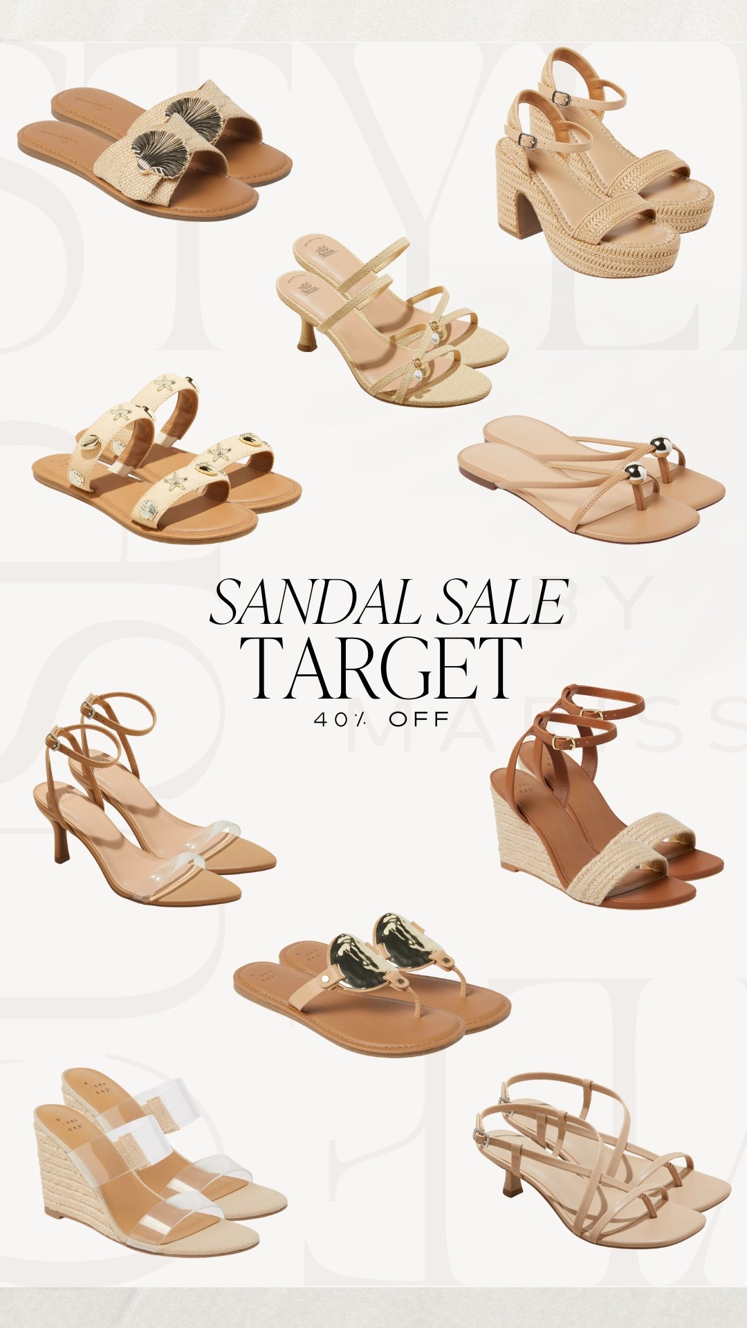 Target Women’s Sandal Sale | 40% off! 

Neutral sandal, target shoe, target style, affordable sandals, summer style, summer style, tan sandal, resortwear, vacation outfit, dress sandal, sandal sale, summer fashion, trendy sandals, shell sandals



 #LTKShoeCrush #LTKStyleTip

#LTKSaleAlert #LTKSummerEdit