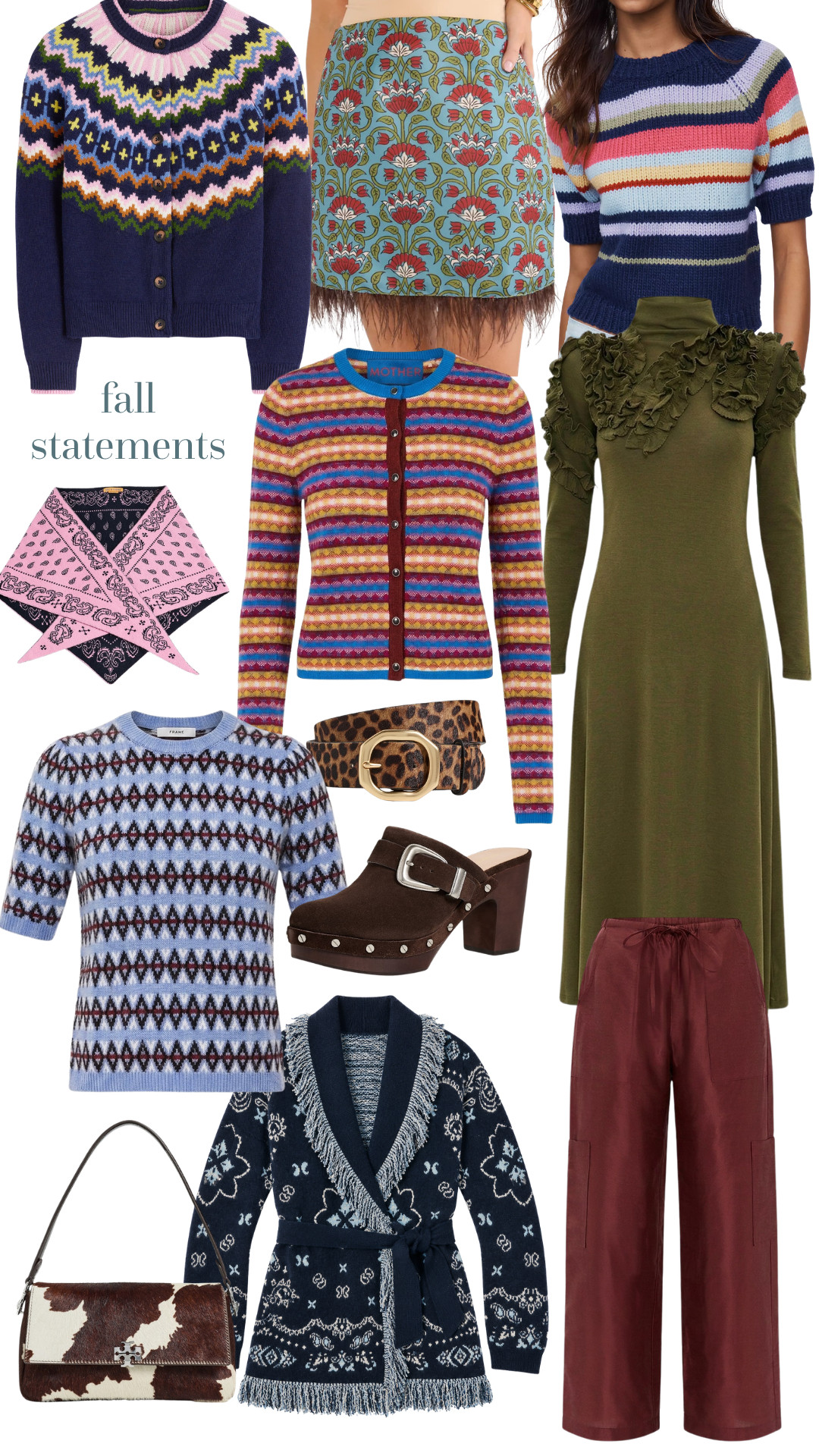 fall statements! striped sweaters, bandana prints, playful patterns + all the little details that make an outfit pop. a mix of fun statement pieces and elevated staples to make getting dressed this fall anything but boring!

shop all my favorite fall finds right here! 

 #LTKgrwm #LTKootd
