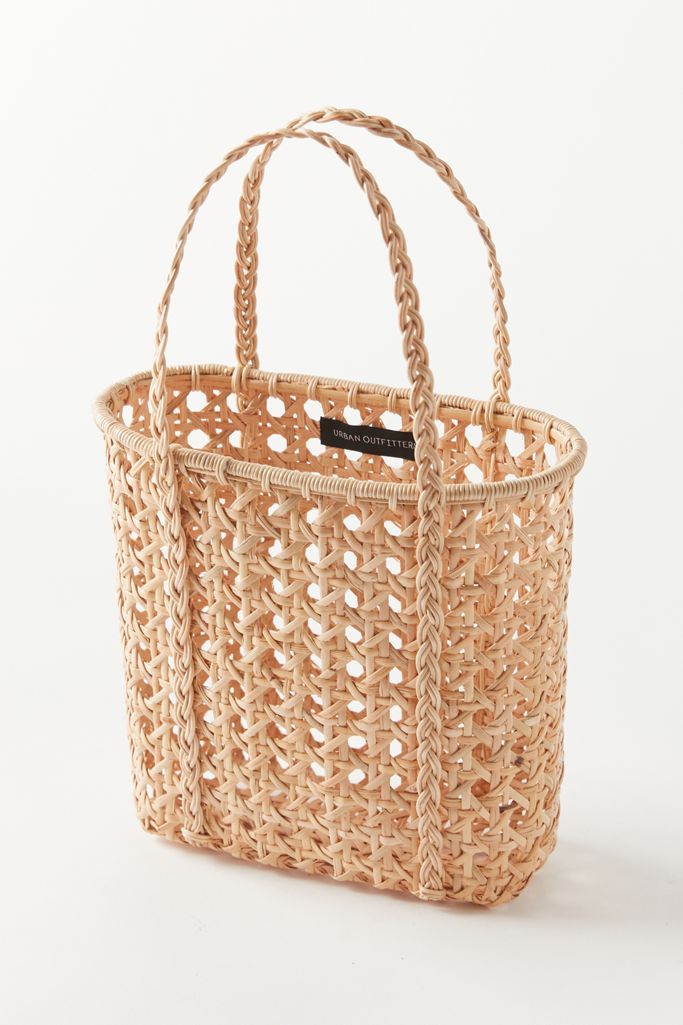 UO Cane Mini Woven Tote Bag | Urban Outfitters (US and RoW)