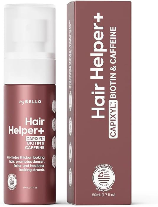 Trybello Hair Helper + Spray | Hair Growth Serum, powered by Capixyl | With Biotin, Castor Oil, C... | Amazon (US)