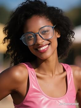 VISOONE Ultralight Weight Computer Glasses Anti-Slip Silicone Temple Tips | Amazon (US)
