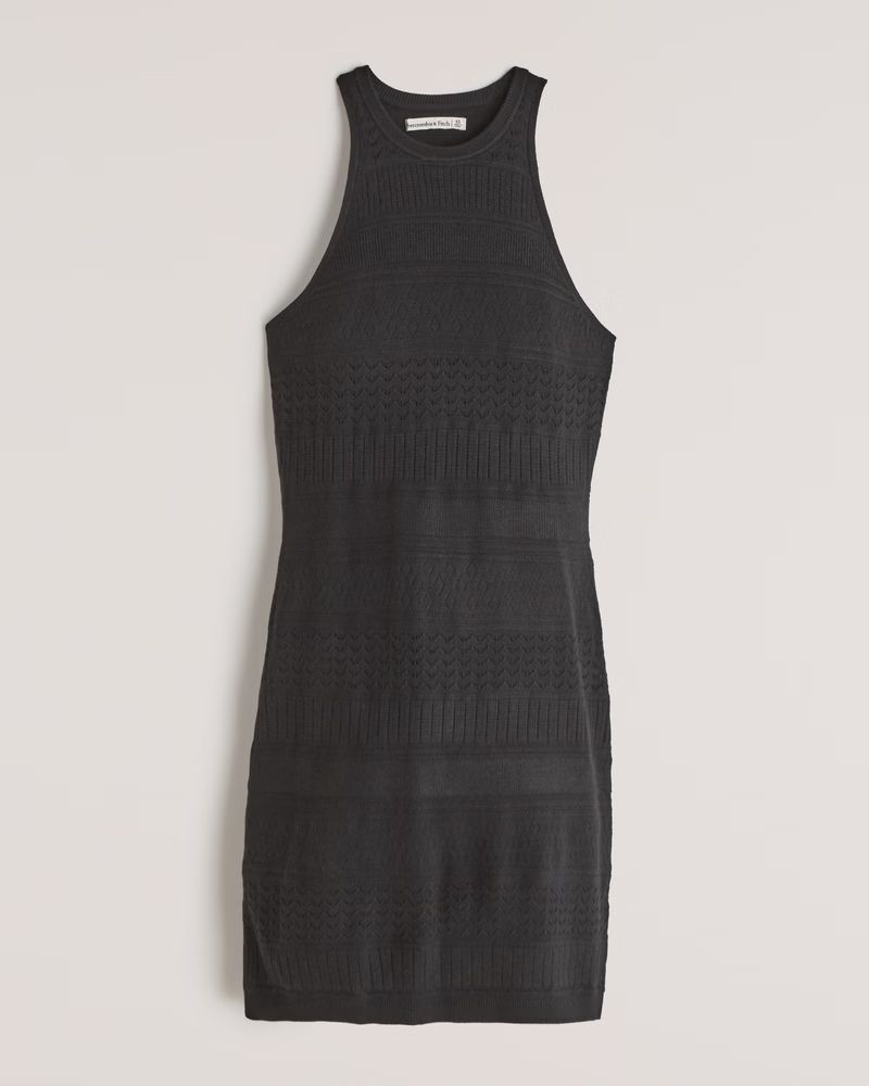 Pointelle Elevated Knit Mini Dress | Abercrombie & Fitch (US)
