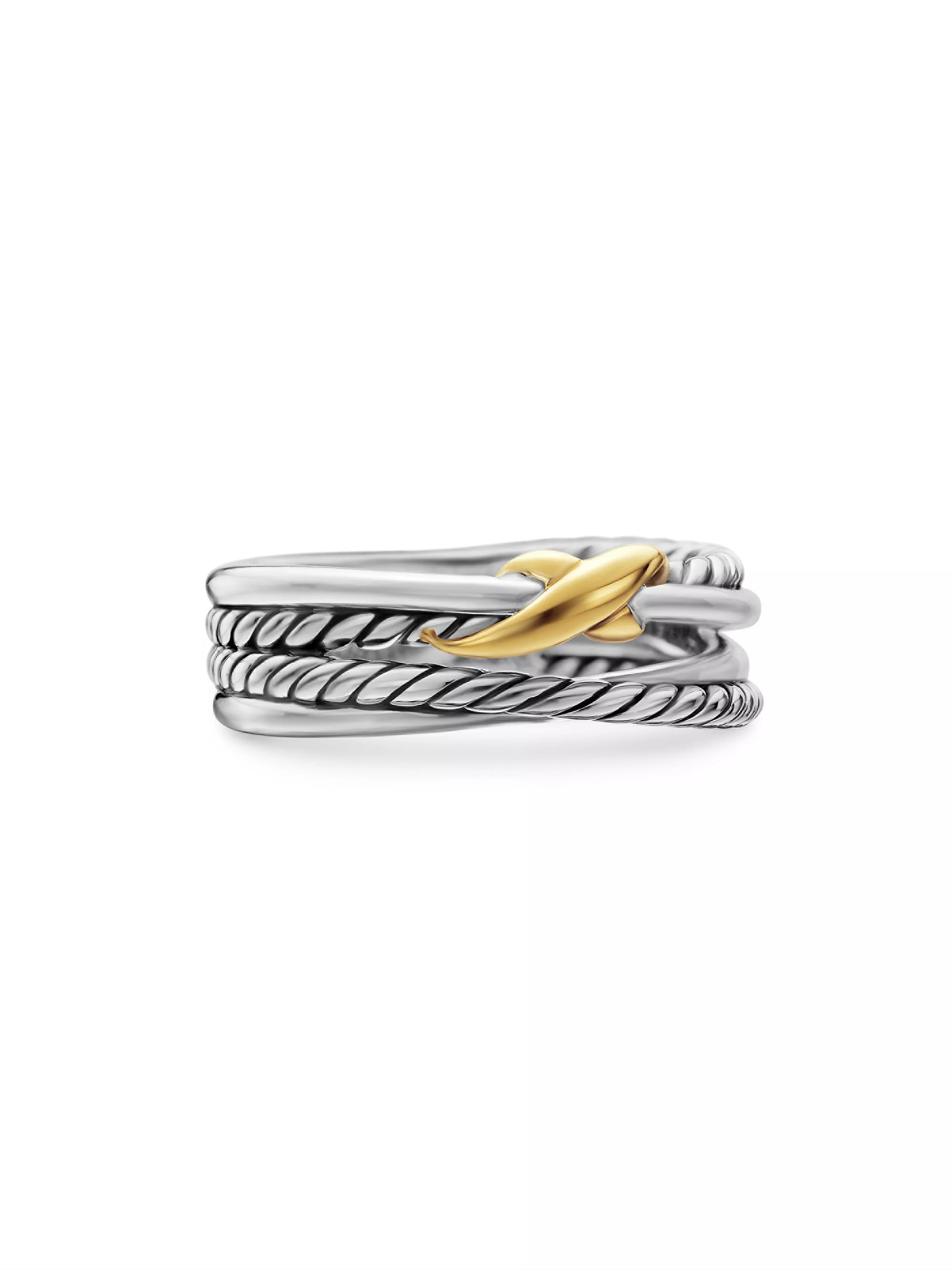 BEST SELLERDavid YurmanX Crossover Band Ring in Sterling Silver | Saks Fifth Avenue