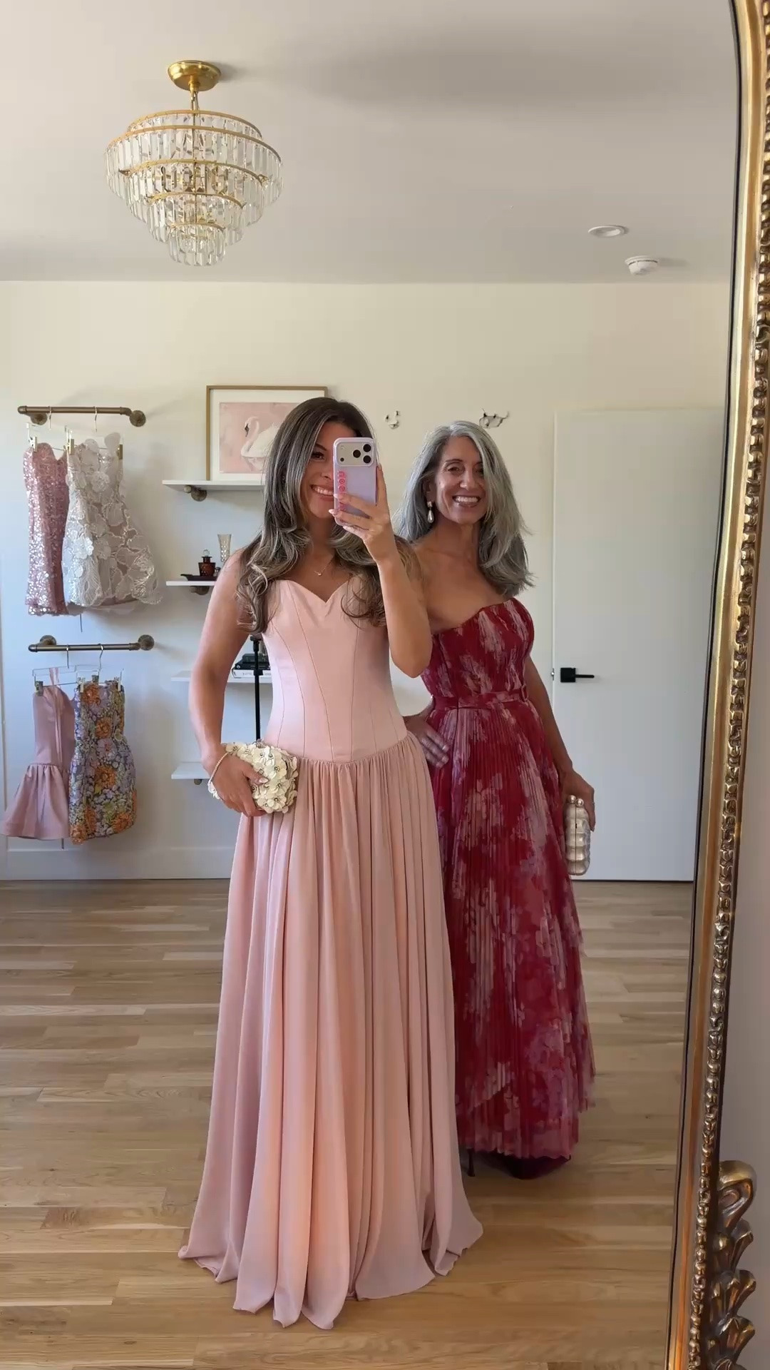 pink corset gown with a full flowy skirt, pink watercolor print strapless gown with a tiered pleated skirt mom and me formal wedding guest and mother of the bride dresses 💍

electric picks: emerson20 
lulus: emerson20 (first purchase)

I’m 5’4” and wear a size small/2 

mom is 5’4” and wears a medium/6

fall wedding guest dresses, wedding guest dresses, cocktail dresses, semi-formal dresses, black tie wedding guest dresses, destination wedding guest dresses, garden party dresses, wedding guest outfit ideas, mom & me outfits, mom & me dresses, matching outfits, mother daughter outfits, family photo outfits, wedding guest dresses, mother of the bride, mother of the groom, wedding guest outfit ideas

#LTKSeasonal #LTKWedding #LTKU