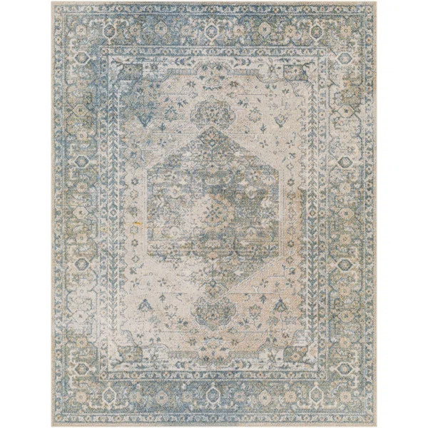 Oriental Area Rug in Blue | Wayfair North America