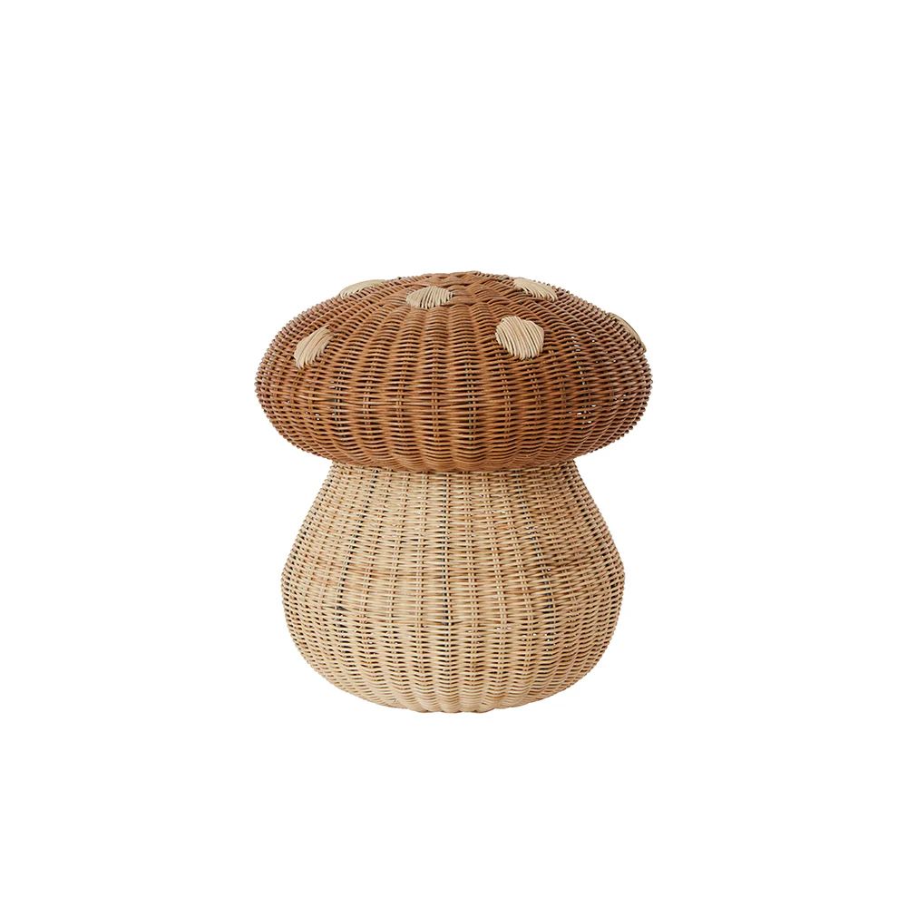 Mushroom Basket in Nature | Burke Decor