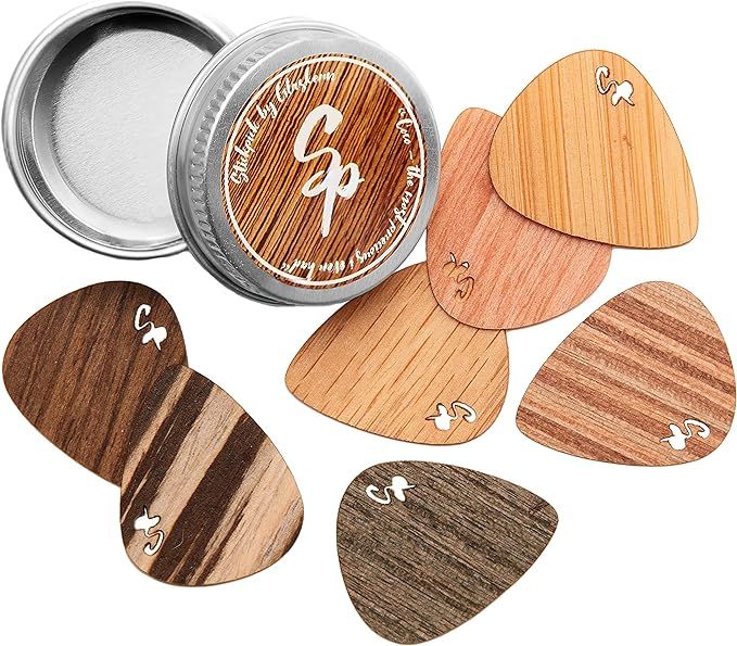 Stickpick | Set of 7 flexible guitar picks made of real wood | For electric, acoustic and bass gu... | Amazon (US)
