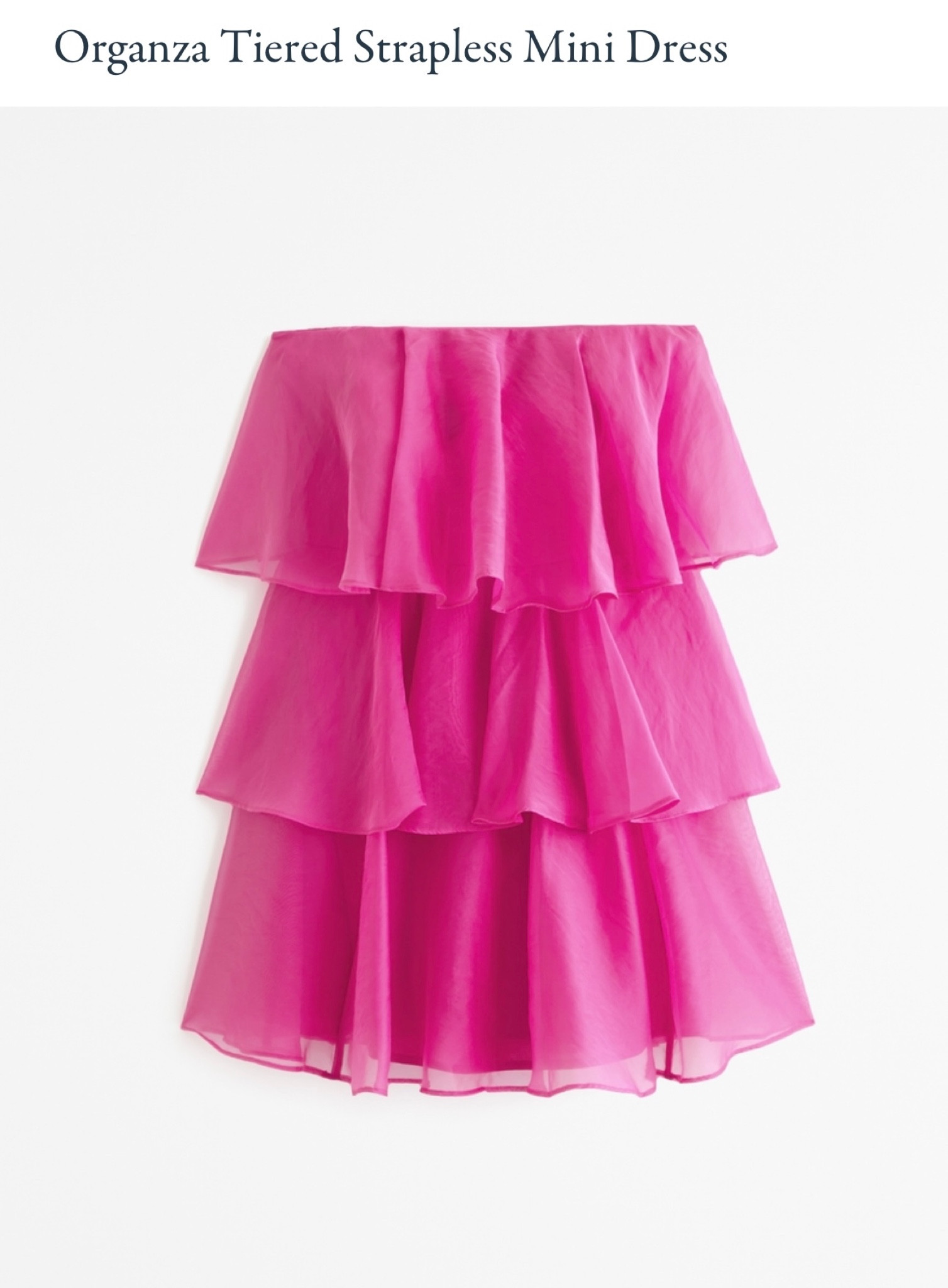 Pink organza dress. Mini dress. Cocktail dress. Wedding guest. Vacation outfit. Spring style. Summer style. Resort wear. Abercrombie. Tiered dress. Pink dress.

#LTKfindsunder100 #LTKsalealert #LTKstyletip