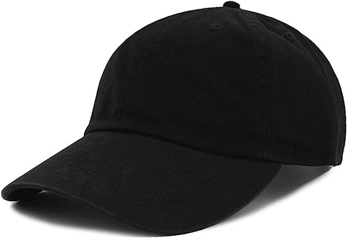 The Hat Depot Unisex Kids & Adult Blank Washed Low Profile Cotton Dad Hat Baseball Cap | Amazon (US)