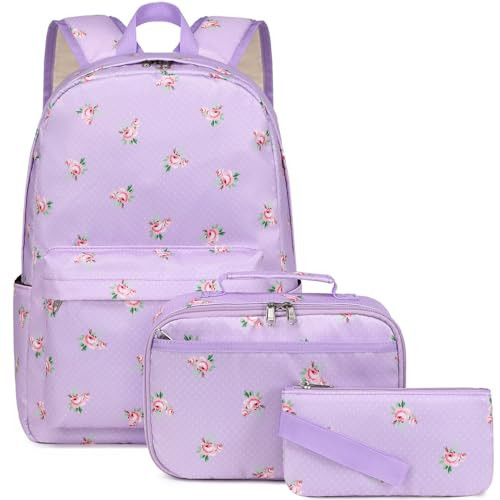 DSIUE Backpack for Girls Kids School Bags Teen Bookbags Set School Backpack with Lunch Box and Pencil Case | Amazon (US)