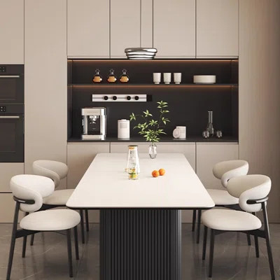Luxurious and simple rock plate dining table | Wayfair North America