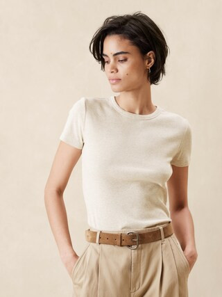 Ribbed T-Shirt | Banana Republic Factory