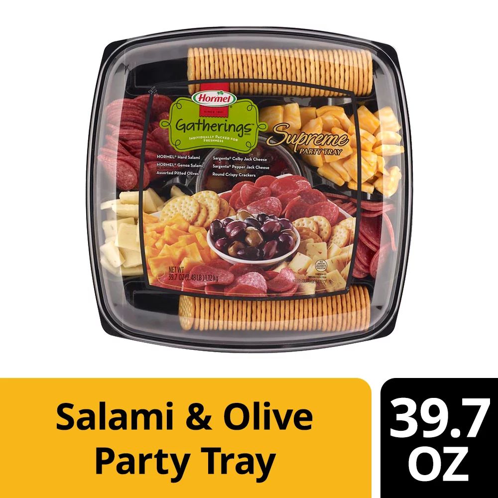 Hormel Gatherings Salami & Olive Supreme Tray, 40 oz | Walmart (US)