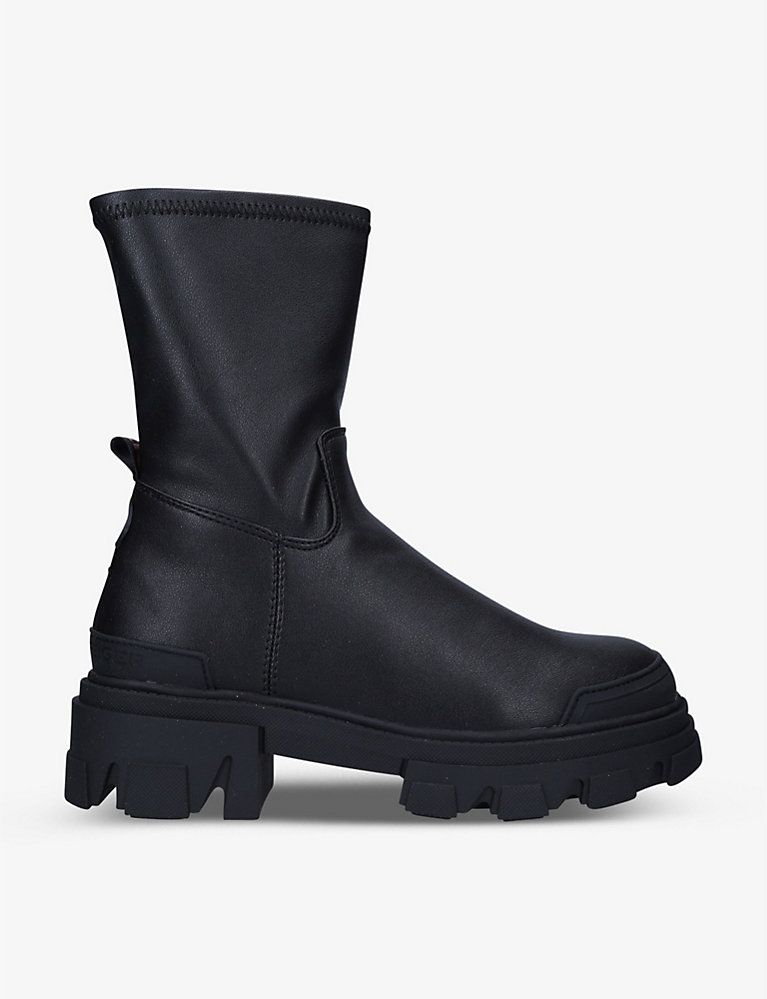 Trekker ankle-length faux-leather boots | Selfridges