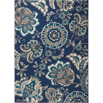 Caffey Blue Area Rug Andover Mills™ Rug Size: Rectangle 7'10" x 10'6 | Wayfair North America