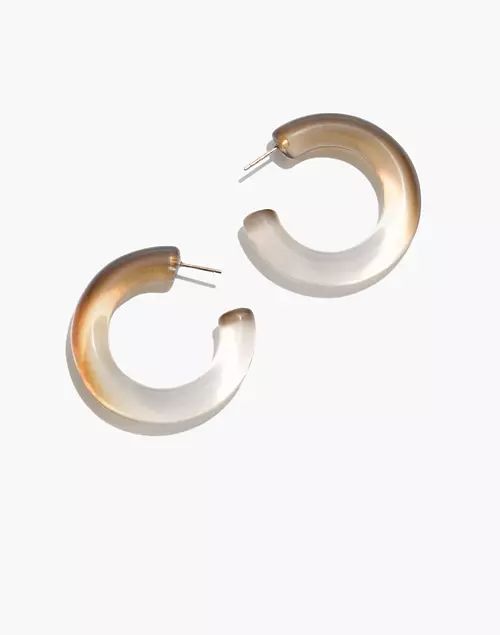 Ombré Resin Hoop Earrings | Madewell