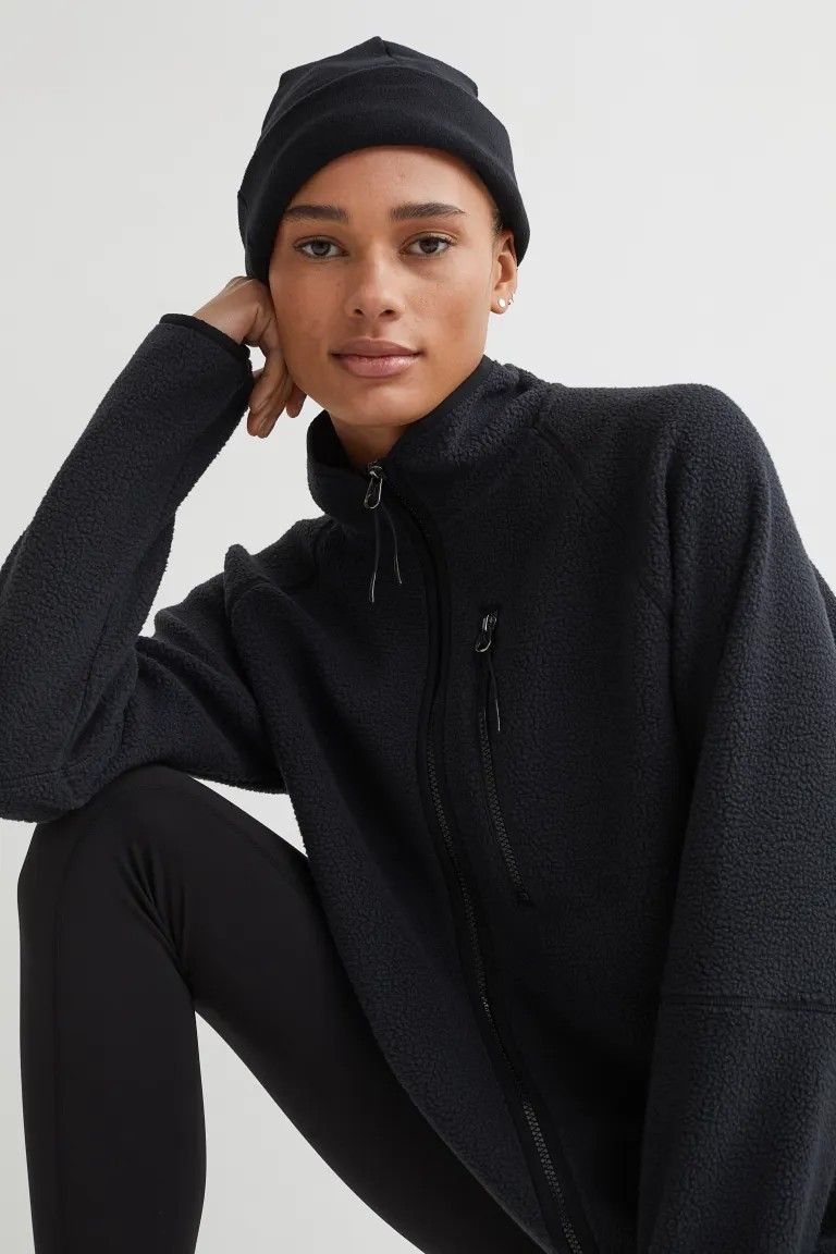 Faux Shearling Track Jacket | H&M (US + CA)