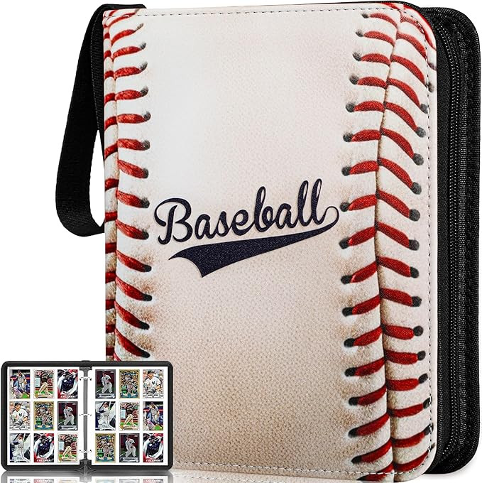 Baseball Card Binder,2024-2025 Sports Trading Card with Sleeves Holder Album,990 Pockets Baseball... | Amazon (US)