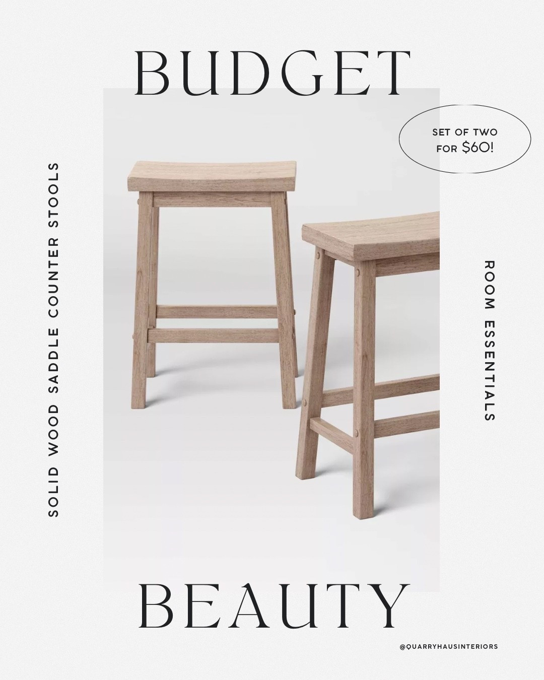 These budget friendly counter height barstools are a steal at 2 for $60! And come in two colors 🤍

#LTKFindsUnder50 #LTKHome
