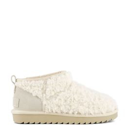 Short winter boot in teddy White | The Little Green Bag (NL - BE)