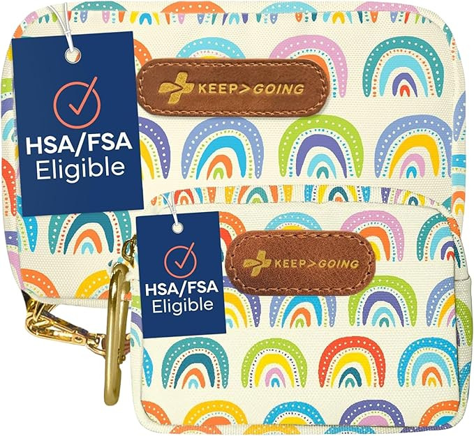 Keep Going Travel First Aid Kit Bundle of 2 Kits, First Aid Kit for Car, Home, Dorm, & Boat with ... | Amazon (US)