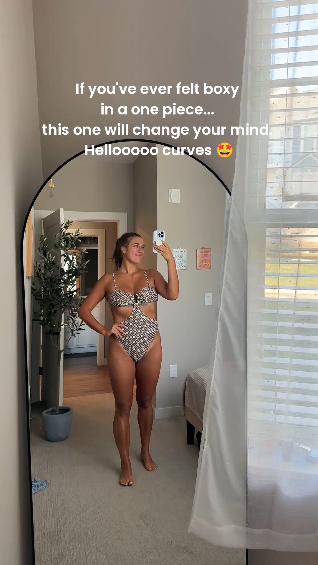 If you've ever felt boxy in a one piece... this one will change your mind. Hello curves!! Perfect for inverted triangles! 

#LTKSwim #LTKMidsize