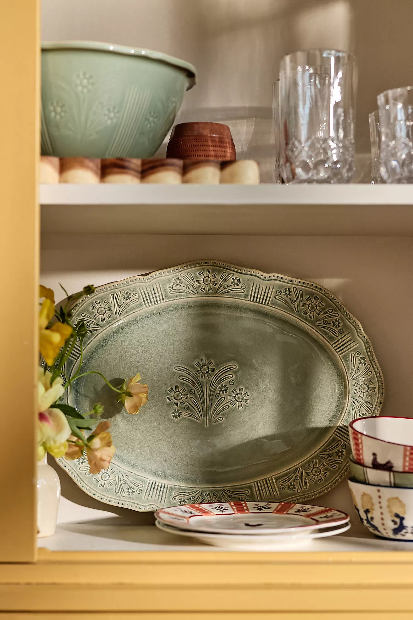 Aster Portuguese Stoneware Platter | Anthropologie (UK)