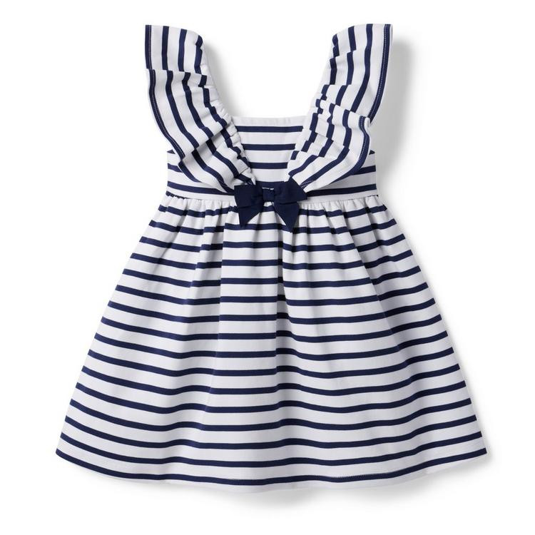 Striped Ruffle Ponte Dress | Janie and Jack