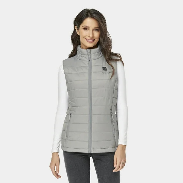 ORORO Women's Lightweight Heated Vest with Battery Pack (Gray,L) - Walmart.com | Walmart (US)