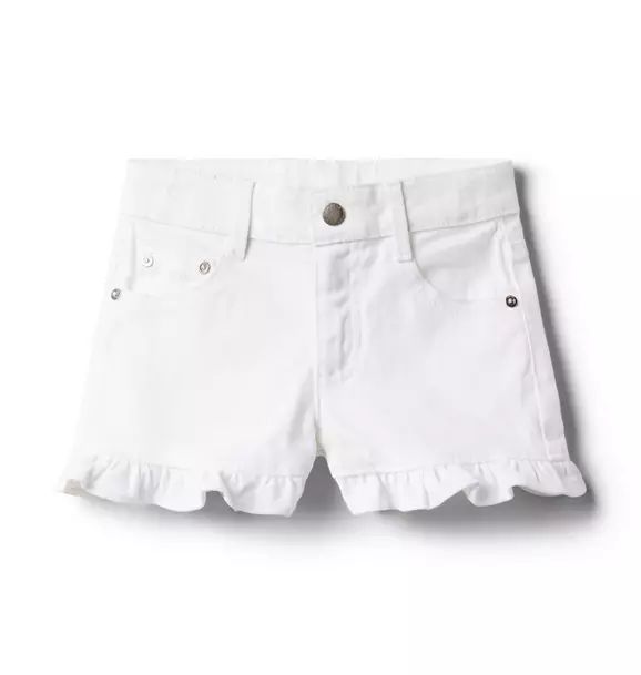 Ruffle Hem Twill Short | Janie and Jack