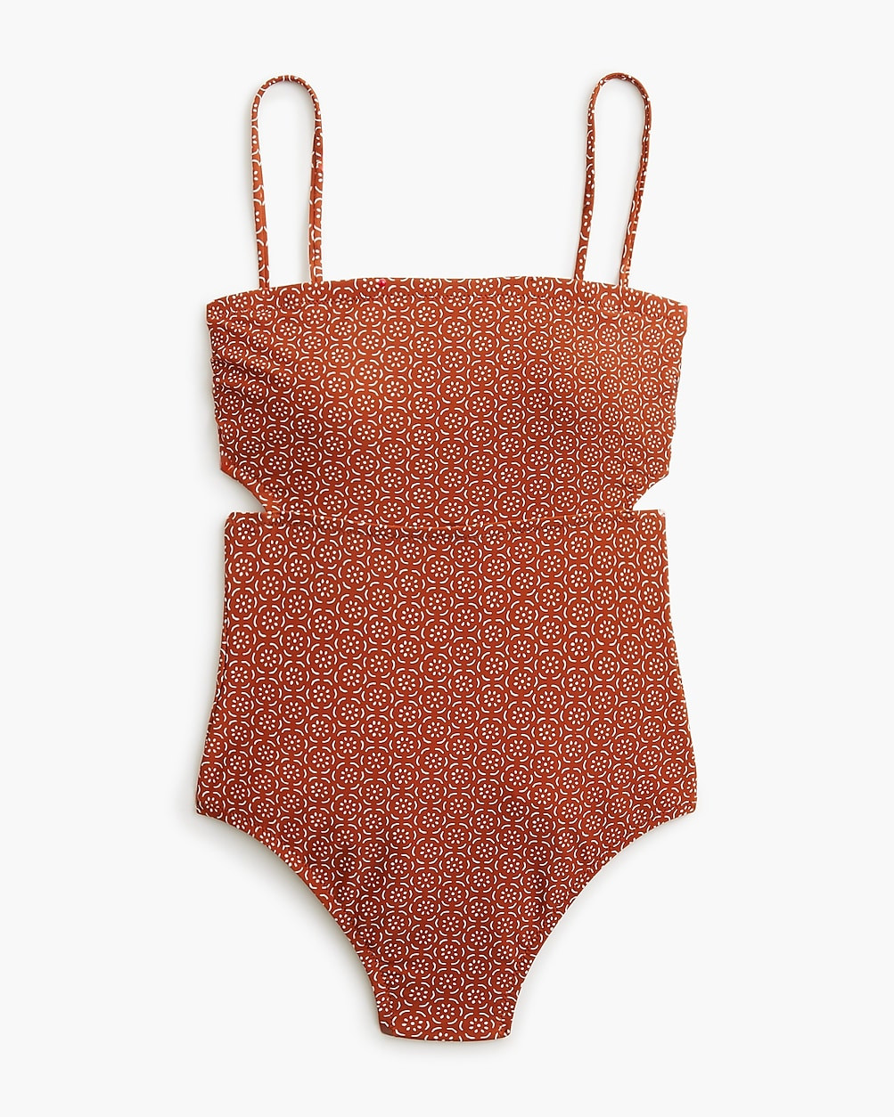 Printed cutout one-piece swimsuit | J.Crew Factory