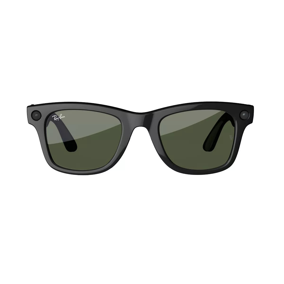 Ray-Ban | Meta Wayfarer Smart Glasses - Shiny Black Frames, Green Lenses | Target