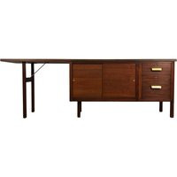 Mid-Century Modern Walnut Desk Or Credenza ~ Long & Narrow | Etsy (US)