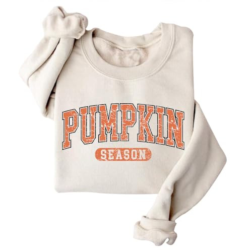 DIOMMELL Retro Pumpkin Season Sweatshirt Pumpkin Sweater For Women | Amazon (US)