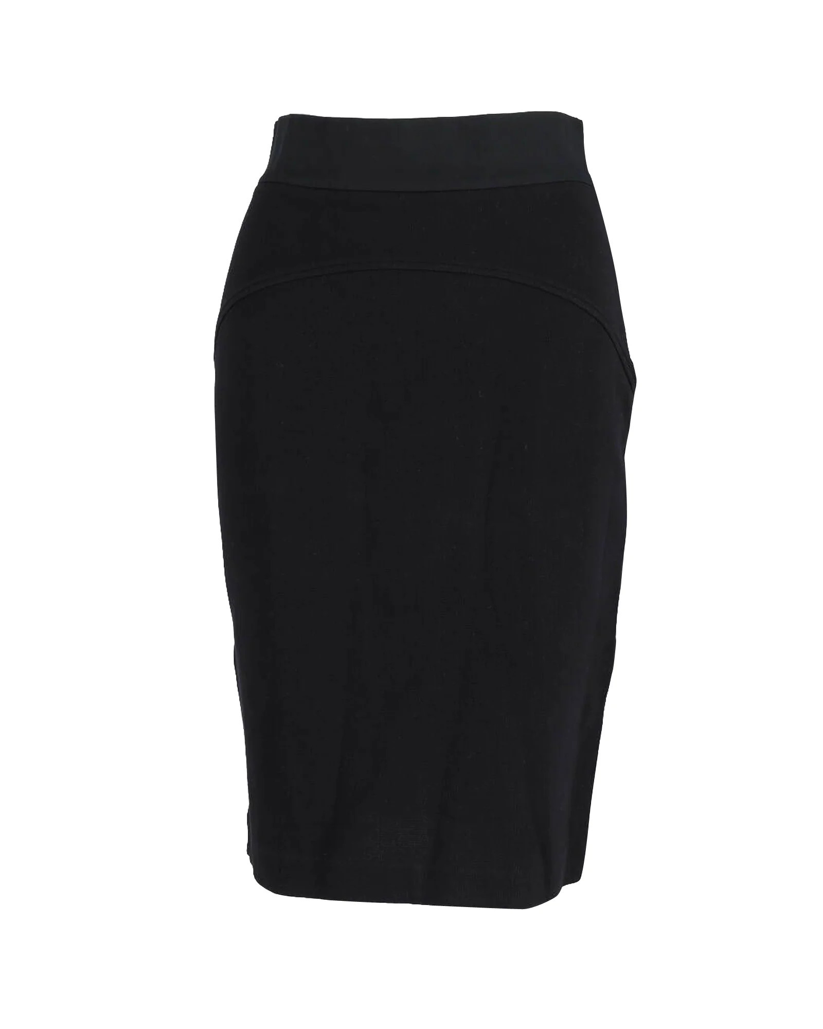 Diane Von Furstenberg Fitted Skirt in Black Cotton | Shop Simon