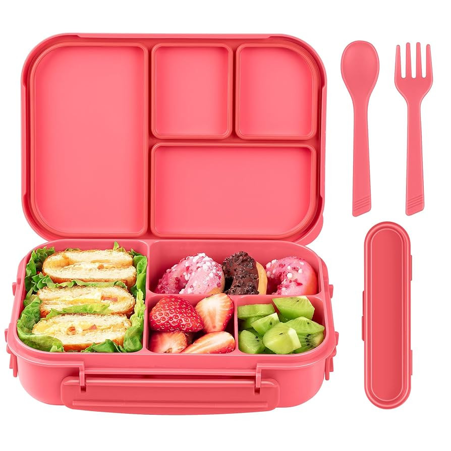 Lunch Box Kids,Bento Box Adult,Leakproof Lunch Containers for Adults/Kids/Toddler,1200ML-4 Compar... | Amazon (US)
