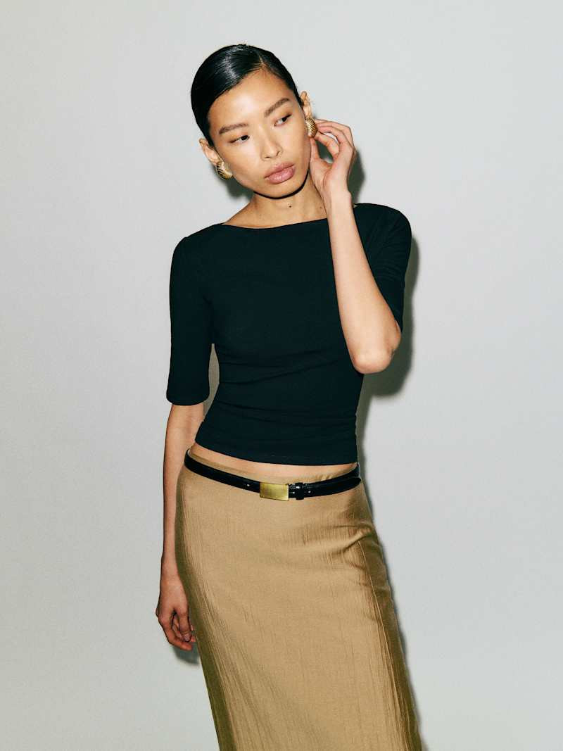 Reformation Santino Knit Top Ivory XS | Reformation (Global)