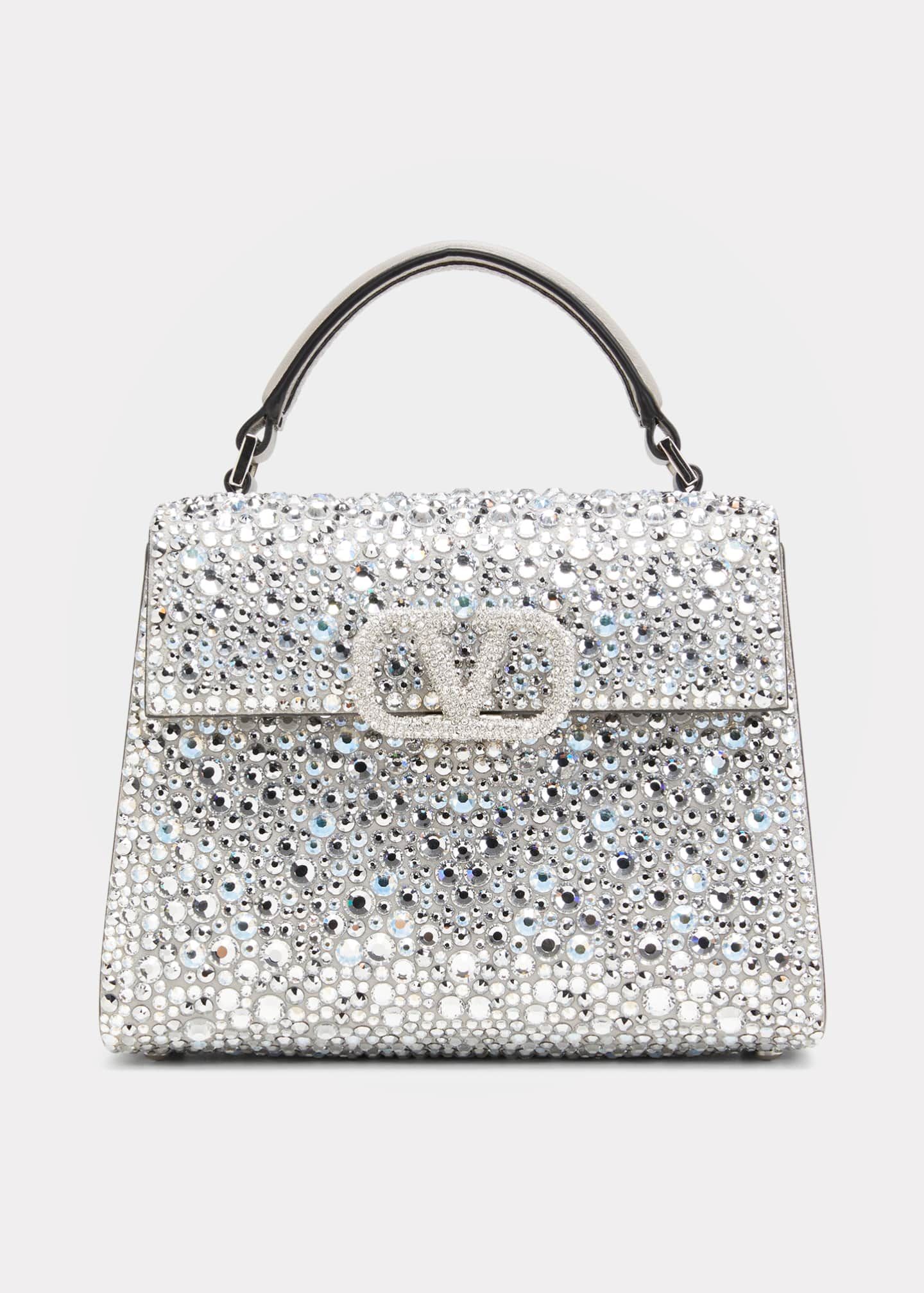 Valentino Garavani Vsling Mini VLOGO Crystal Top-Handle Bag | Bergdorf Goodman